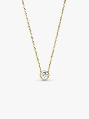 Pandora Sparkling Round Halo Pendant Collier Necklace